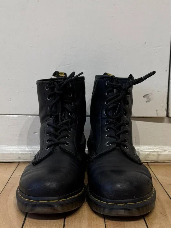 DOC MARTENS 1460 Smooth Leather Lace Up Boots (M Sz 11) - Picture 3 of 8